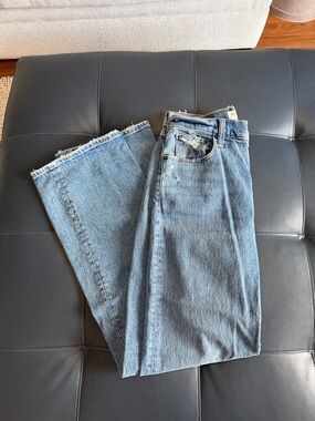 Abercrombie & Fitch Medium Blue High-Rise Jeans